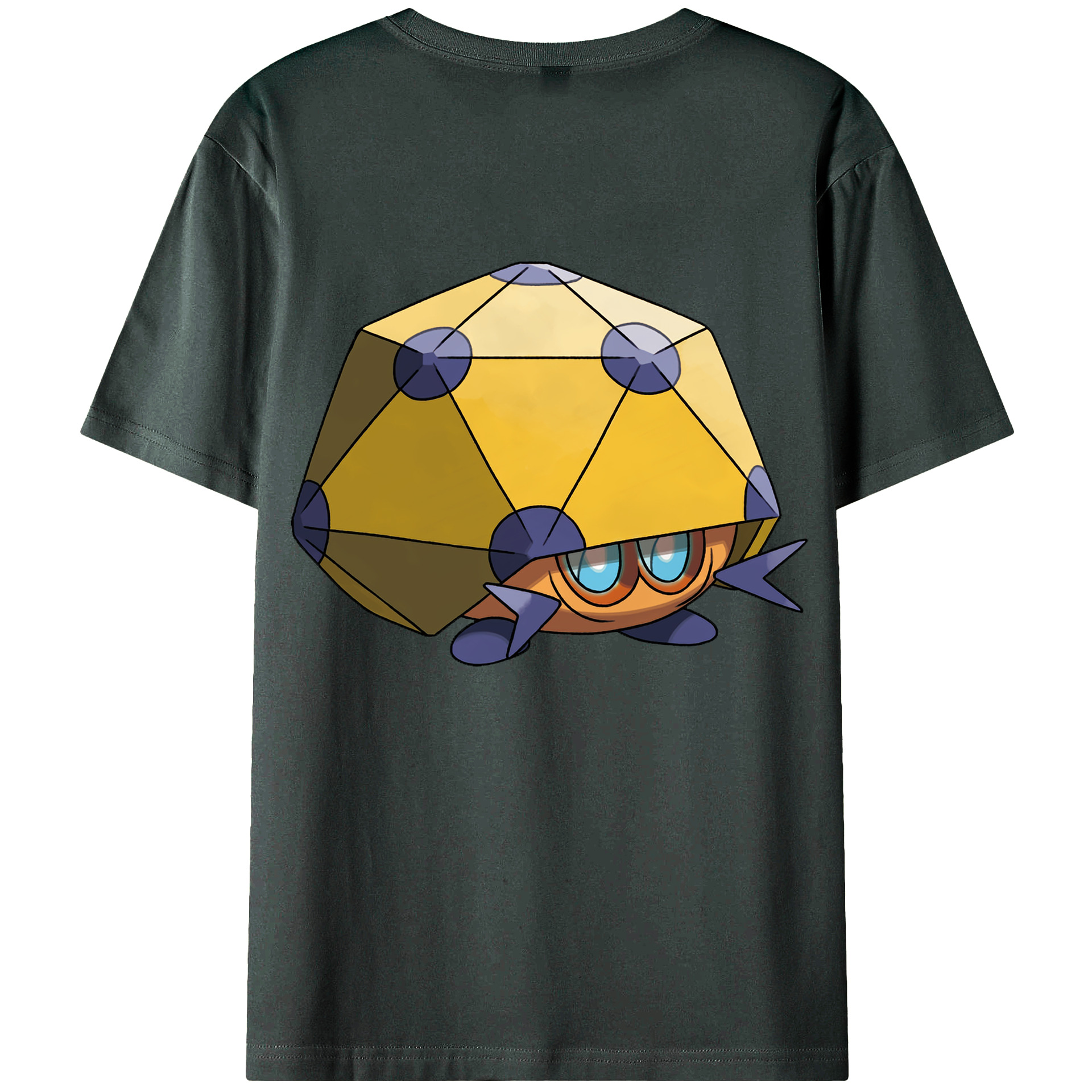 （画像用） ポケットモンスター Pokémon 綿100％ メンズ半袖Tシャツ（バックプリント） 通気性